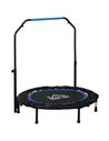 HOMCOM 40" Foldable Mini Fitness Trampoline, with Adjustable Foam Handle, Blue A71-034V00BU
