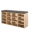HOMCOM Multi-Storage Shoe Rack w/ 14 Compartments Cushion Moving Shelves Solid Frame Foot Pads Home Office Tidy Organisation Boo