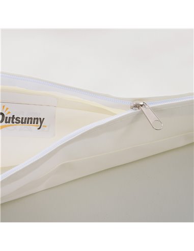 Outsunny Rattan Furniture Cushion Cover Replacement Set, 7 pcs 01-0379