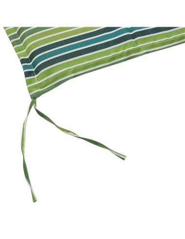 Outsunny Rattan Seating Ensemble: Striped Polyester Cushions for Alfresco Lounging, Set of 2, Verdant Hue 84B-431V70YG