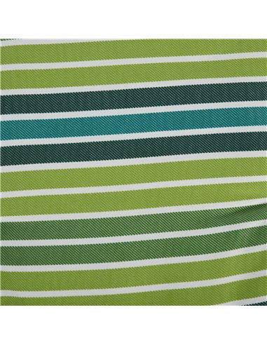 Outsunny Rattan Seating Ensemble: Striped Polyester Cushions for Alfresco Lounging, Set of 2, Verdant Hue 84B-431V70YG