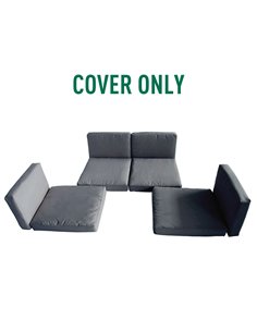 Outsunny Replacement Cushion Cover Garden Rattan Patio Furniture Seat Cover Polyester Outdoor- No Cushion Included 84B-523