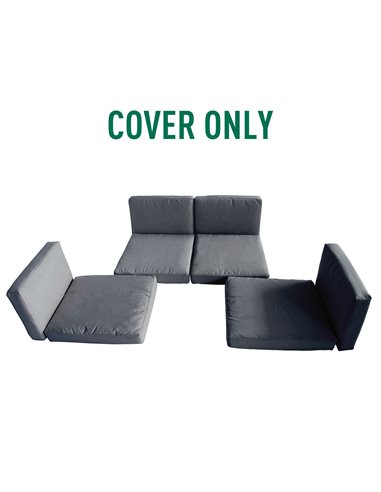 Outsunny Replacement Cushion Cover Garden Rattan Patio Furniture Seat Cover Polyester Outdoor- No Cushion Included 84B-523