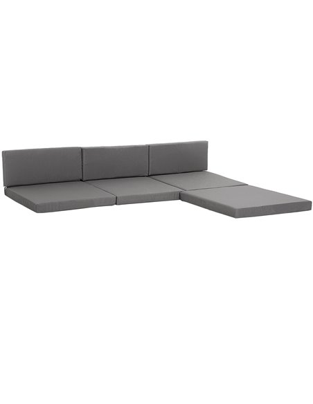 Outsunny Replacement Cushion Pads for Rattan Furniture, 7 Piece Set for Patio Conversation Sets, Lightweight, Grey 84B-864V70GY - pic 90875 | FastDaddyshop