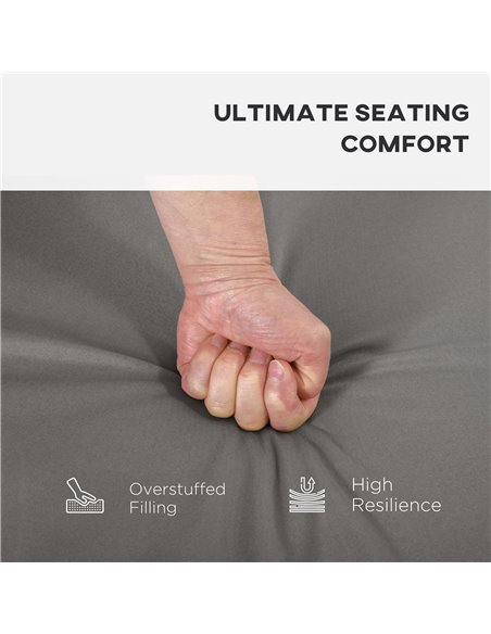 Outsunny Replacement Cushion Pads for Rattan Furniture, 7 Piece Set for Patio Conversation Sets, Lightweight, Grey 84B-864V70GY - pic 90879 | FastDaddyshop