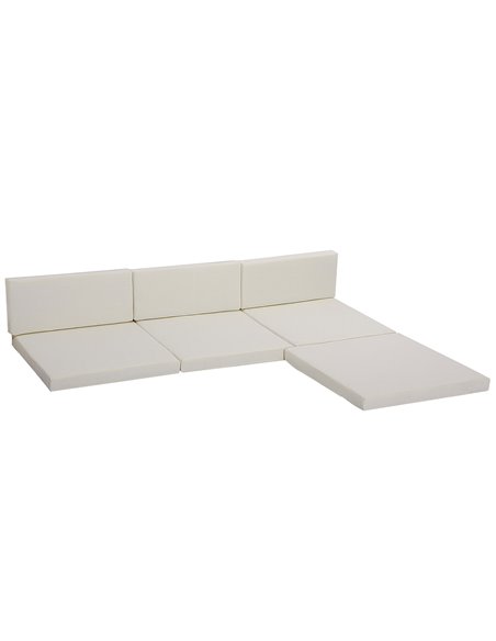 Outsunny Outdoor Cushion Pad Set for Rattan Furniture, 7 Piece Garden Furniture Cushions, Patio Conversation Set Cushions, Light - pic 90884 | FastDaddyshop