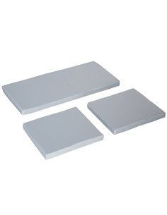 Outsunny 3 PCs Outdoor Seat Cushion for Rattan Furniture, Garden Furniture Cushions, Grey 84B-865V70