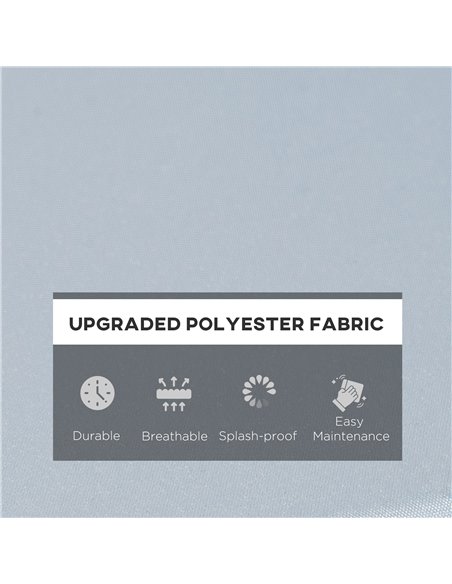 Outsunny 3 PCs Outdoor Seat Cushion for Rattan Furniture, Garden Furniture Cushions, Grey 84B-865V70 - pic 90897 | FastDaddyshop