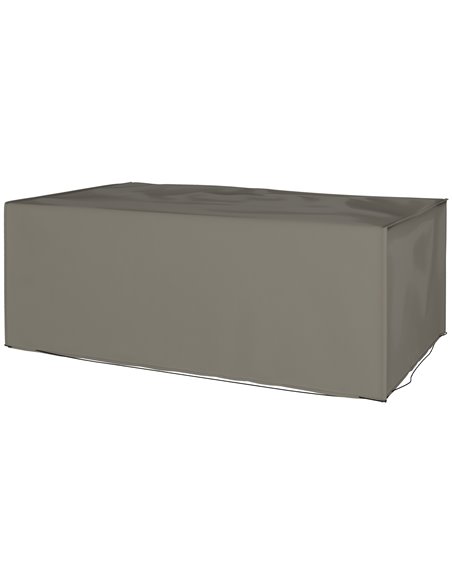 Outsunny 600D Oxford Patio Set Cover Outdoor Garden Rattan Furniture Protection Cover Protector Waterproof Anti-UV Grey 210L x 1 - pic 90938 | FastDaddyshop
