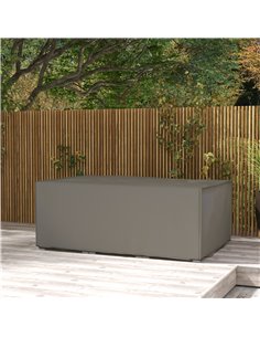 Outsunny 600D Oxford Patio Set Cover Outdoor Garden Rattan Furniture Protection Cover Protector Waterproof Anti-UV Grey 210L x 1 2