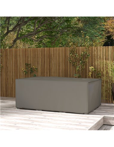 Outsunny 600D Oxford Patio Set Cover Outdoor Garden Rattan Furniture Protection Cover Protector Waterproof Anti-UV Grey 210L x 1