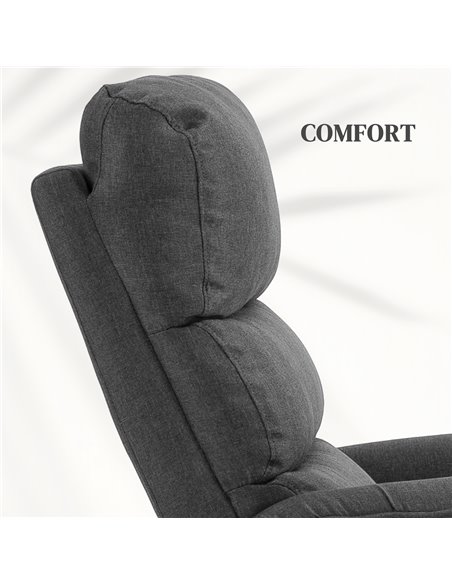 HOMCOM Electric Power Lift Recliner Chair with Spring Pack Seat, Fabric Recliner Armchair for Elderly with Footrest, Pockets 713 - pic 91160 | FastDaddyshop