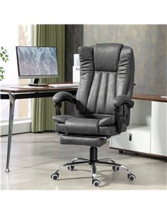Vinsetto Six-Point Massage Chair, with Heat and Footrest - Dark Grey 921-246V71CG 2