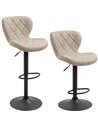 HOMCOM Swivel Bar Chair: Diamond Pattern PU Seat with Backrest & Footrest, Steel Frame, Bar Stools, Counter Bar Stool, Light Gre