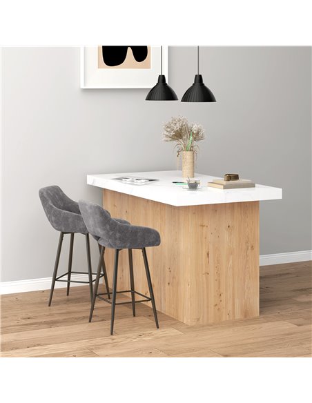HOMCOM Set of 2 Bar Chair, Velvet-Feel Bar Stools with High Backs and Armrests, Counter Bar Stool, for Living Room Dining Room,  - pic 91643 | FastDaddyshop