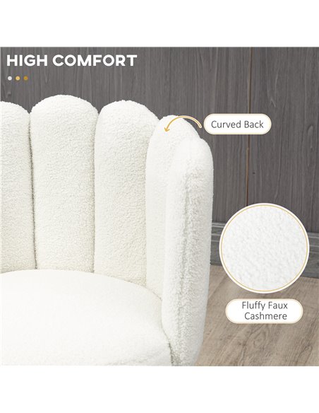 HOMCOM Bar Stools Set of 2, Faux Cashmere Upholstered Breakfast Bar Chairs, Modern Counter Bar Stool w/ Backs, Footrest & Steel  - pic 91653 | FastDaddyshop