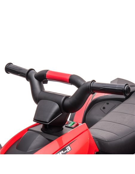 HOMCOM 12V Ride-On Quad Bike w/ Music, Horn, for Ages 3-5 Years - Red 370-235V70RD - pic 91765 | FastDaddyshop