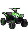 HOMCOM 12V Ride-On Quad Bike w/ Music, Horn, for Ages 3-5 Years - Green 370-235V70GN
