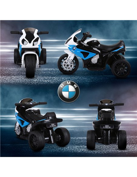 HOMCOM 6V BMW S1000RR Licensed Kids Electric Motorbike with Headlight, Music, Blue 370-064V70BU - pic 91790 | FastDaddyshop