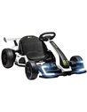 HOMCOM 24V Electric Go Kart for Kids with Adjustable Seat for 6-12 Years Old, White 370-287V70WT