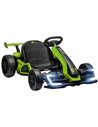 HOMCOM 24V Electric Go Kart for Kids with Adjustable Seat for 6-12 Years Old, Green 370-287V70GN