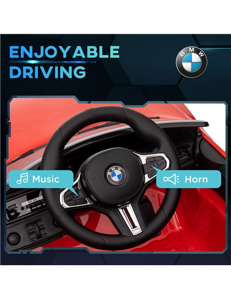 AIYAPLAY 12V BMW M4 Licensed Kids Car with Easy Transport, Remote Control, Suspension, Music, Horn, LED Lights - Red 370-311V70R - pic 91844 | FastDaddyshop