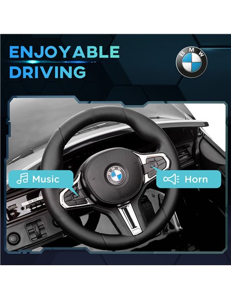 AIYAPLAY 12V BMW M4 Licensed Kids Car with Easy Transport, Remote Control, Suspension, Music, Horn, LED Lights - Black 370-311V7 - pic 91862 | FastDaddyshop
