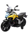 AIYAPLAY 12V Honda Licensed Kids Electric Motorbike w/ Music, Headlights, Early Education Function, for 3-6 Years - Yellow 370-3