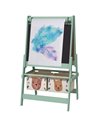 AIYAPLAY Three-In-One Kids Easel with Paper Roll, Art Easel, with Storage - Green 3B0-011V80GN