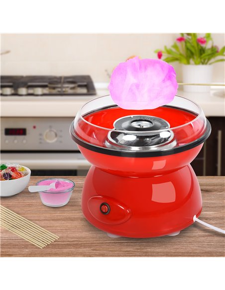 HOMCOM 450W Electric Candyfloss Machine Kit Non-Stick Plates Fairground Fun Children Adult Party Gift Home Sweet Metal Body w/ A - pic 91983 | FastDaddyshop