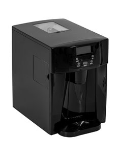 HOMCOM Ice Maker Machine and Water Dispenser, Counter Top Ice Cube Maker w/ 3L Tank, Adjustable Cube Size, 9 Ice Cubes per 6-10 