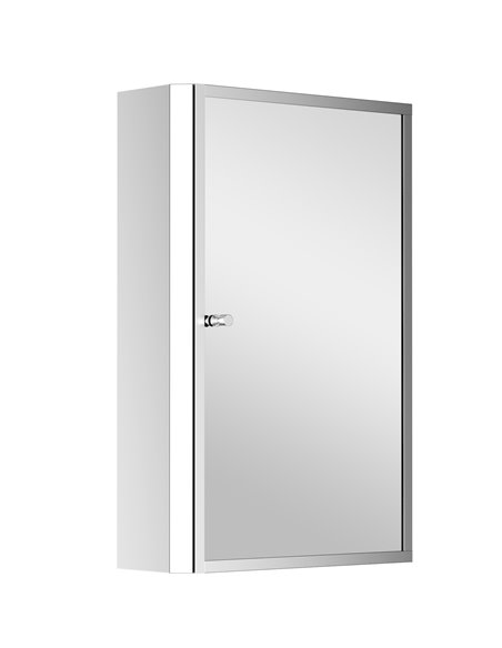 HOMCOM 60L X 40W X 13T cm Stainless Steel Wall Mirror Cabinet-Silver 834-060 - pic 92261 | FastDaddyshop