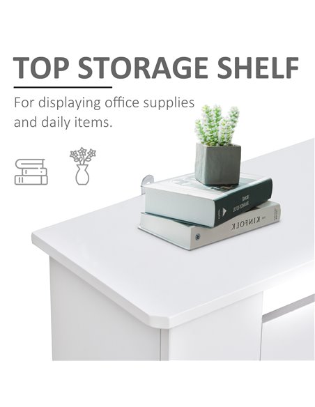 HOMCOM Vertical Slatted Radiator Cover, MDF Wooden Cabinet for Home Office, 78L x 19W x 81H cm, White 820-106 - pic 92346 | FastDaddyshop