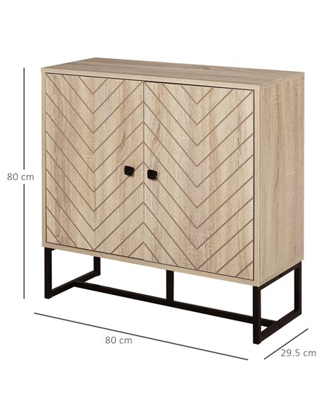 HOMCOM Storage Cabinet Adjustable Shelf Metal Frame Handles Tabletop Unique Home Style Organiser 833-875 - pic 92497 | FastDaddyshop