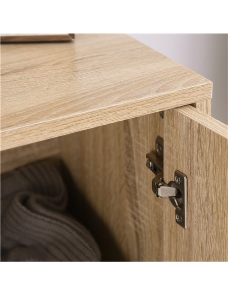 HOMCOM Storage Cabinet Adjustable Shelf Metal Frame Handles Tabletop Unique Home Style Organiser 833-875 - pic 92502 | FastDaddyshop