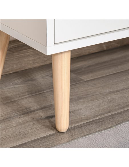 HOMCOM Floor Cabinet Storage Cupboard Sideboard with Drawer for Bedroom, Living Room, Entryway, Natural 837-116ND - pic 92565 | FastDaddyshop