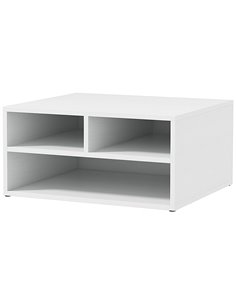 HOMCOM Three-Compartment Printer Storage Cabinet - White 924-087V00WT