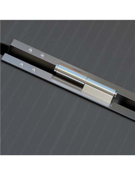 HOMCOM Wheelchair Ramp, 122L x 73Wcm, 272KG Capacity, Folding Aluminium Threshold Ramp w/ Non-Skid Surface, Transition Plates Ab - pic 92943 | FastDaddyshop