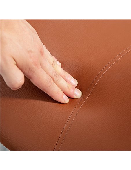 HOMCOM Saddle Stool, Height Adjustable Salon Chair for Massage Spa, Faux Leather, Brown 503-020V70BN - pic 93025 | FastDaddyshop