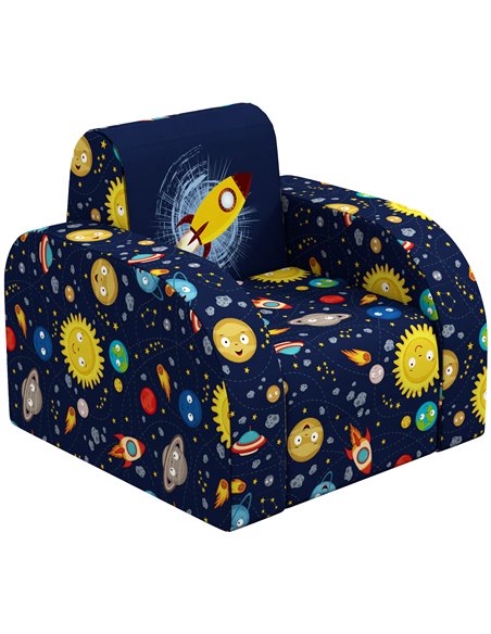 AIYAPLAY Foldable Toddler Chair Soft Snuggle Sponge Filled for Bedroom Playroom, Aged 18 Months to 3 Years - Dark Blue 310-077V7 - pic 93161 | FastDaddyshop