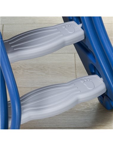 AIYAPLAY 2 in 1 Baby Slide for Indoor Use with Basketball Hoop, Basketball, for Ages 18-36 Months - Blue 331-043V00BU