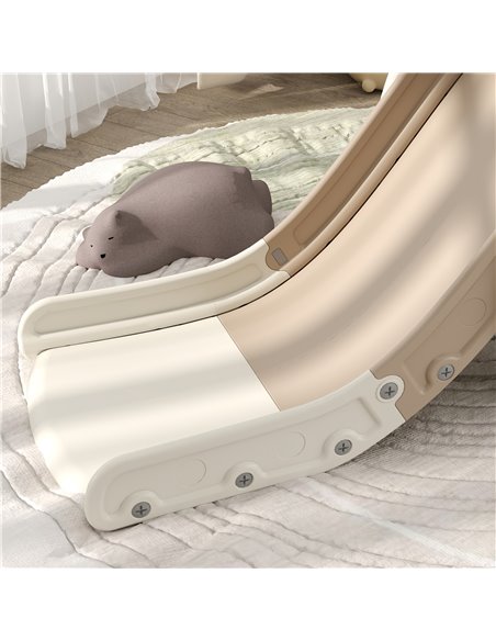 AIYAPLAY 3 in 1 Toddler Slide with Basketball Hoop, Climber, Elephant-Themed, for 1-3 Years, Cream White 331-046V00CW - pic 93322 | FastDaddyshop