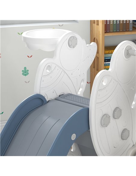 AIYAPLAY Space-Themed Kids Slide and Swing Set, with Basketball Hoop, Blue 331-038V00BU - pic 93331 | FastDaddyshop