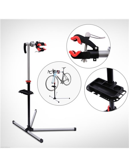 HOMCOM Professional Bike Cycle Bicycle Maintenance Repair Stand Workstand Display Rack Tool Adjustable New B4-0081 - pic 93337 | FastDaddyshop