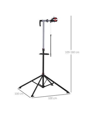 HOMCOM Folding Bike Cycle Bicycle Maintenance Repair Stand Display Rack Tool Adjustable B4-0082