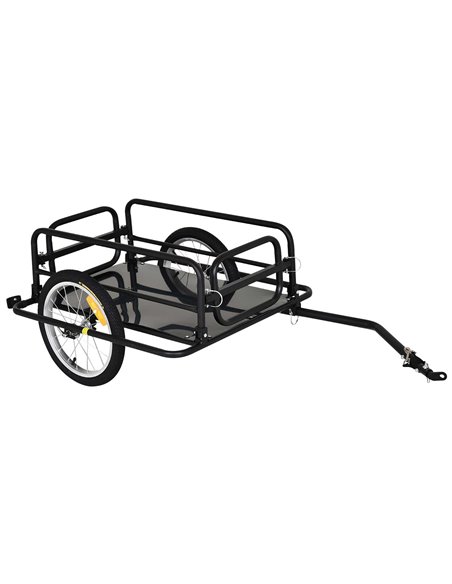 HOMCOM Bike Cargo Trailer in Steel Frame-Black B4-0008 - pic 93413 | FastDaddyshop
