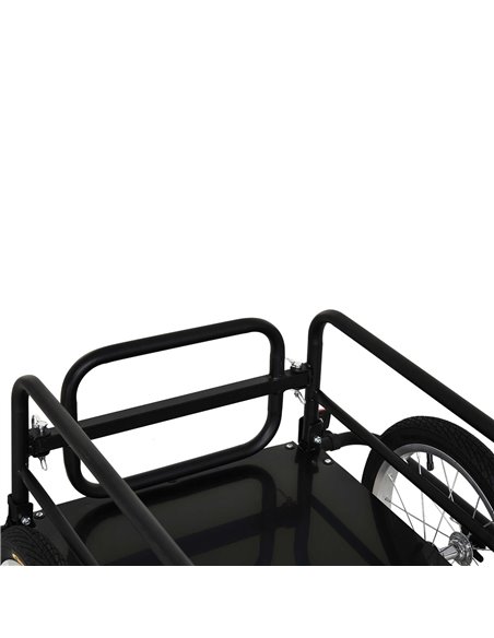 HOMCOM Bike Cargo Trailer in Steel Frame-Black B4-0008 - pic 93420 | FastDaddyshop