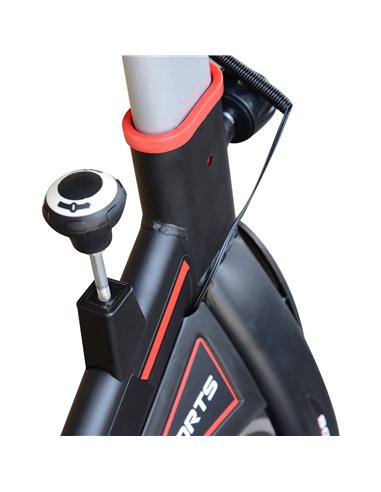 HOMCOM Belt-Driven Exercise Bike with LCD Display-Black A90-144