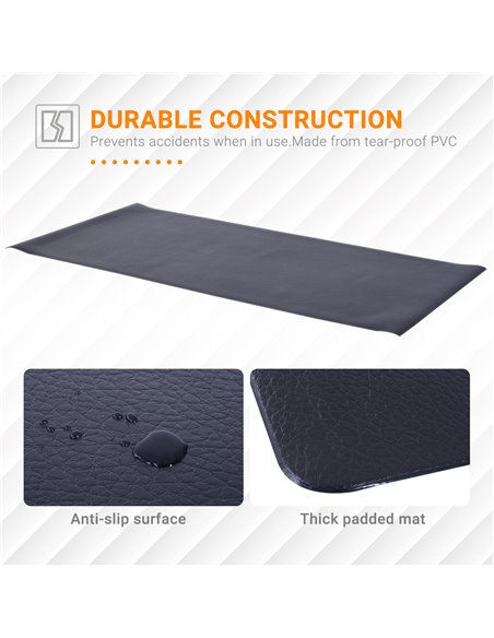 HOMCOM Equipment Mat for Gym Fitness, Thick Non-Slip Floor Protector for Treadmill, Exercise Bike A93-035V01 - pic 93462 | FastDaddyshop