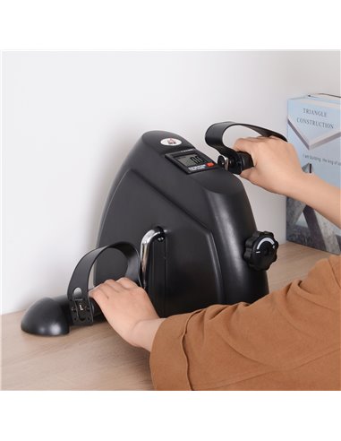 HOMCOM Mini Exercise Bike Fitness W/LCD Display, 9Wx 40Dx 31Hcm-Black A90-179BK